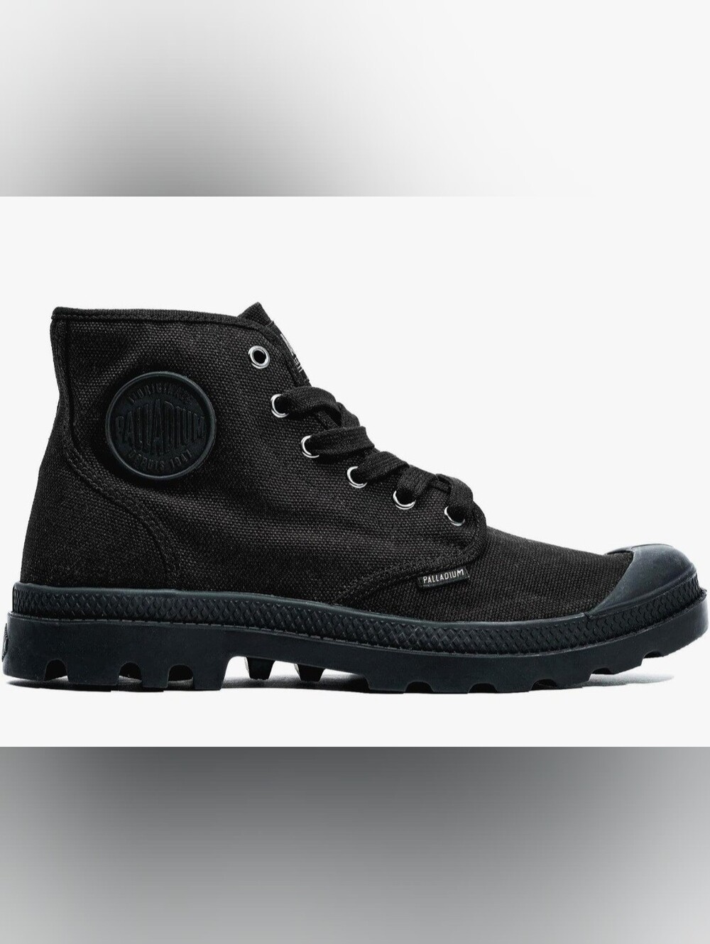 Palladium Black Canvas Ankle Boot